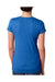 Next Level 6740 Womens Jersey Short Sleeve V-Neck T-Shirt Royal Blue Back