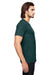 Anvil 6750 Mens Short Sleeve Crewneck T-Shirt Heather Dark Green Side