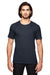 Anvil 6750 Mens Short Sleeve Crewneck T-Shirt Heather Navy Blue Front