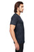 Anvil 6750 Mens Short Sleeve Crewneck T-Shirt Heather Navy Blue Side