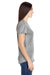 Anvil 6750L Womens Short Sleeve Crewneck T-Shirt Heather Grey Side