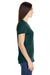 Anvil 6750L Womens Short Sleeve Crewneck T-Shirt Heather Dark Green Side