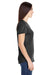Anvil 6750L Womens Short Sleeve Crewneck T-Shirt Heather Dark Grey Side