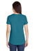 Anvil 6750L Womens Short Sleeve Crewneck T-Shirt Heather Galapagos Blue Back