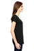 Anvil 6750VL Womens Short Sleeve V-Neck T-Shirt Black Side