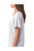 Next Level 6760 Womens Dolman Jersey Short Sleeve Scoop Neck T-Shirt Heather White Side