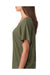 Next Level 6760 Womens Dolman Jersey Short Sleeve Scoop Neck T-Shirt Military Green Side
