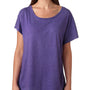 Next Level Womens Dolman Jersey Short Sleeve Scoop Neck T-Shirt - Purple Rush - Closeout