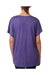 Next Level 6760 Womens Dolman Jersey Short Sleeve Scoop Neck T-Shirt Purple Rush Back