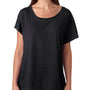 Next Level Womens Dolman Jersey Short Sleeve Scoop Neck T-Shirt - Vintage Black