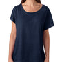 Next Level Womens Dolman Jersey Short Sleeve Scoop Neck T-Shirt - Vintage Navy Blue
