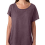 Next Level Womens Dolman Jersey Short Sleeve Scoop Neck T-Shirt - Vintage Purple
