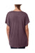 Next Level 6760 Womens Dolman Jersey Short Sleeve Scoop Neck T-Shirt Purple Back