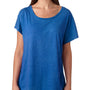 Next Level Womens Dolman Jersey Short Sleeve Scoop Neck T-Shirt - Vintage Royal Blue - Closeout