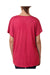 Next Level 6760 Womens Dolman Jersey Short Sleeve Scoop Neck T-Shirt Shocking Pink Back