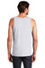 District DT5300 Mens The Concert Tank Top Heather White Back