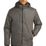 Port Authority Mens Vortex 3-in-1 Waterproof Full Zip Hooded Jacket - Deep Smoke Grey/Charcoal Grey