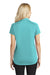 Port Authority L574 Womens Digi Heather Performance Moisture Wicking Short Sleeve Polo Shirt Maui Blue Back
