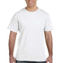 LAT Mens Fine Jersey Short Sleeve Crewneck T-Shirt - White
