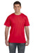LAT 6901 Mens Fine Jersey Short Sleeve Crewneck T-Shirt Red Front