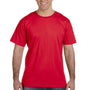 LAT Mens Fine Jersey Short Sleeve Crewneck T-Shirt - Red
