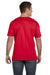 LAT 6901 Mens Fine Jersey Short Sleeve Crewneck T-Shirt Red Back