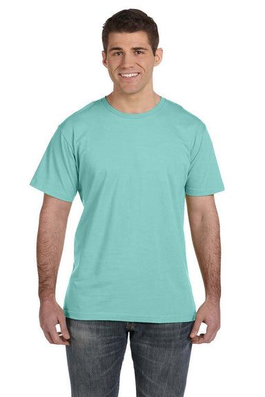 LAT 6901 Mens Fine Jersey Short Sleeve Crewneck T-Shirt Chill Blue Front