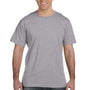LAT Mens Fine Jersey Short Sleeve Crewneck T-Shirt - Heather Grey