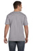 LAT 6901 Mens Fine Jersey Short Sleeve Crewneck T-Shirt Heather Grey Back