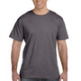 LAT Mens Fine Jersey Short Sleeve Crewneck T-Shirt - Charcoal Grey