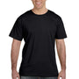 LAT Mens Fine Jersey Short Sleeve Crewneck T-Shirt - Black