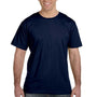 LAT Mens Fine Jersey Short Sleeve Crewneck T-Shirt - Navy Blue