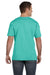 LAT 6901 Mens Fine Jersey Short Sleeve Crewneck T-Shirt Caribbean Blue Back