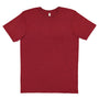 LAT Mens Fine Jersey Short Sleeve Crewneck T-Shirt - Cardinal Red Blackout