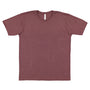 LAT Mens Fine Jersey Short Sleeve Crewneck T-Shirt - Sangria Blackout