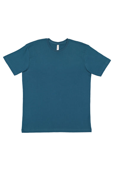 LAT 6901 Mens Fine Jersey Short Sleeve Crewneck T-Shirt Oceanside Blue Flat Front