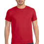 LAT Mens Fine Jersey Short Sleeve Crewneck T-Shirt - Red