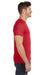 LAT 6905 Mens Fine Jersey Short Sleeve Crewneck T-Shirt Red Side