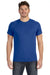 LAT 6905 Mens Fine Jersey Short Sleeve Crewneck T-Shirt Royal Blue Front