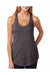 Next Level 6933 Womens French Terry Tank Top Dark Grey Front