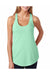 Next Level 6933 Womens French Terry Tank Top Mint Green Front