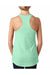 Next Level 6933 Womens French Terry Tank Top Mint Green Back