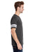 LAT 6937 Mens Fine Jersey Short Sleeve Crewneck T-Shirt Smoke Grey Side