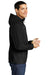 Port Authority J335 Mens Core Wind & Water Resistant Full Zip Hooded Jacket Black Side