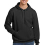 Jerzees Mens Eco Premium Moisture Wicking Hooded Sweatshirt Hoodie - Heather Ink Black