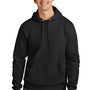 Jerzees Mens Eco Premium Moisture Wicking Hooded Sweatshirt Hoodie - Ink Black