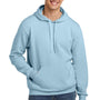 Jerzees Mens Eco Premium Moisture Wicking Hooded Sweatshirt Hoodie - Heather Cloud Blue