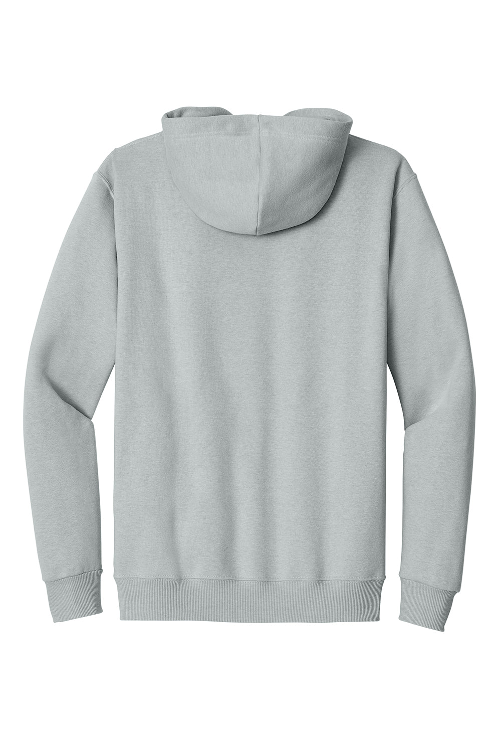 Jerzees 700M Mens Eco Premium Hooded Sweatshirt Hoodie Heather Frost Grey Flat Back