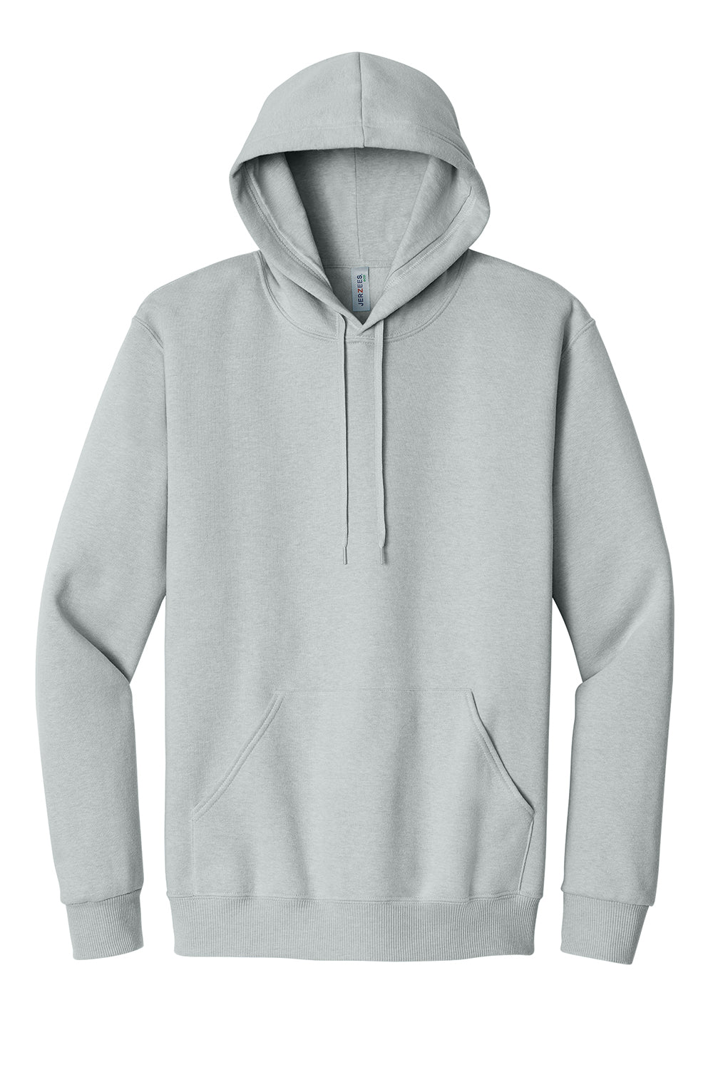 Jerzees 700M Mens Eco Premium Hooded Sweatshirt Hoodie Heather Frost Grey Flat Front