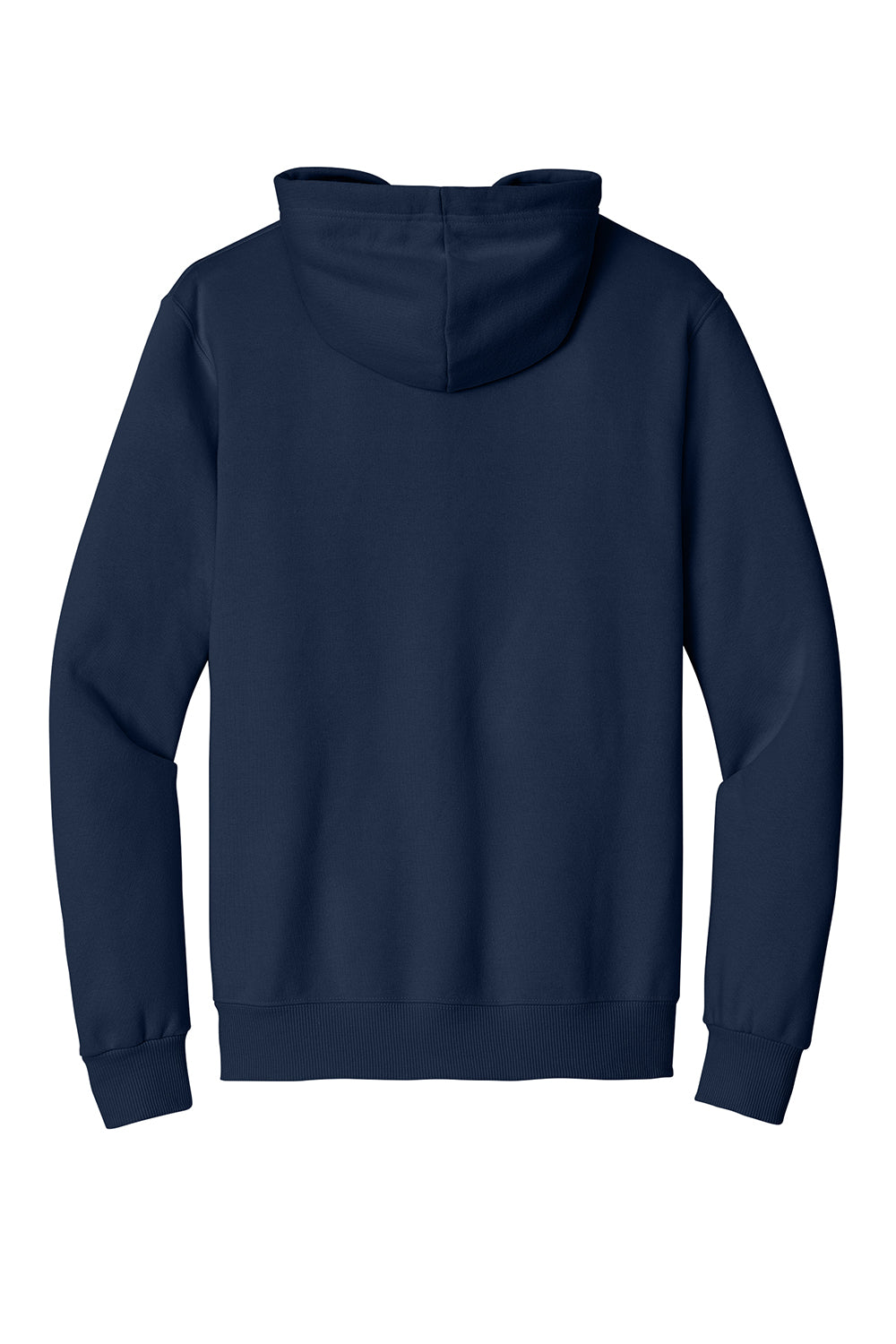Jerzees 700M Mens Eco Premium Hooded Sweatshirt Hoodie Navy Blue Flat Back